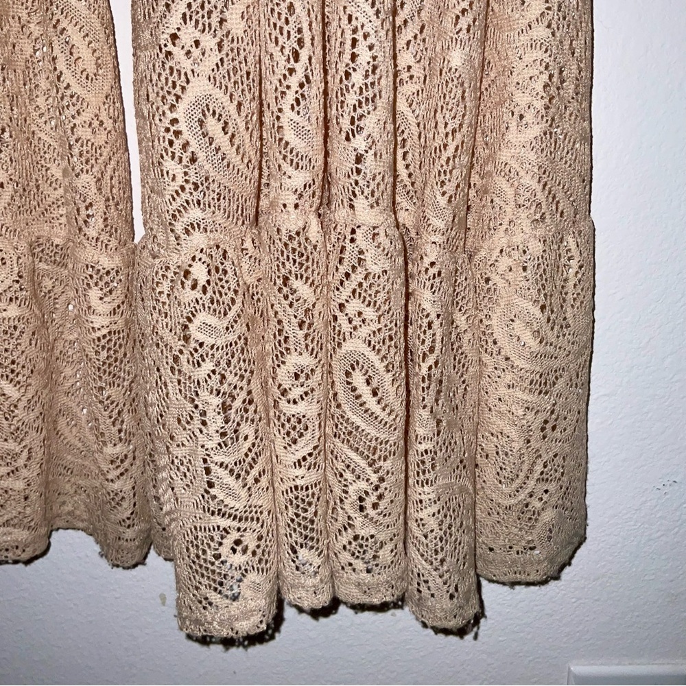 Saints & Hearts  Flare Lace crochet flare bell bottom pants - Picture 4 of 9